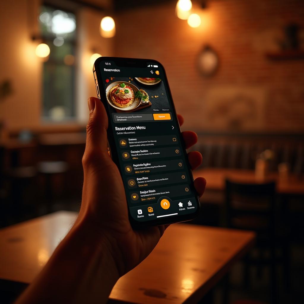 Pagina pubblica del locale sullo smartphone